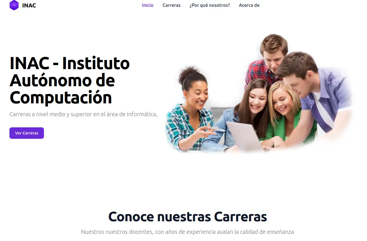 Screenshot INAC